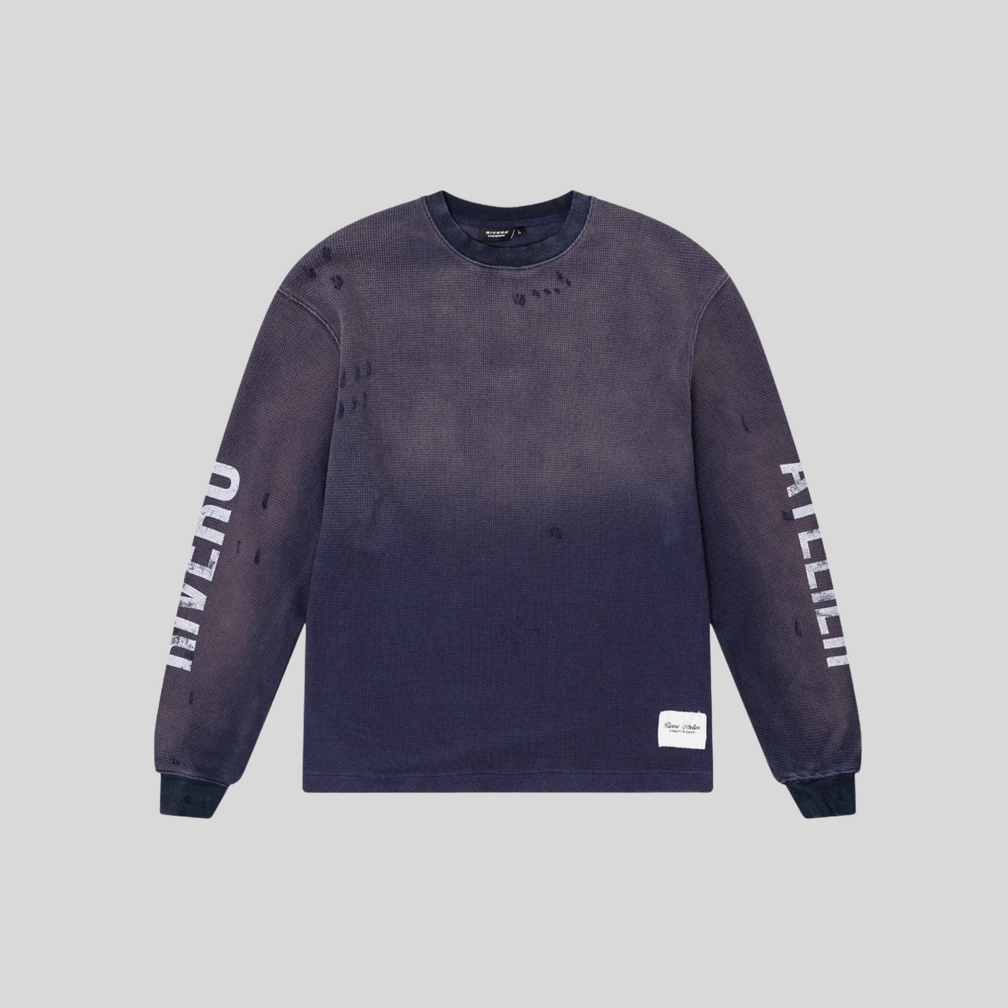 WAFFLE LONGSLEEVE NAVY RIVERO