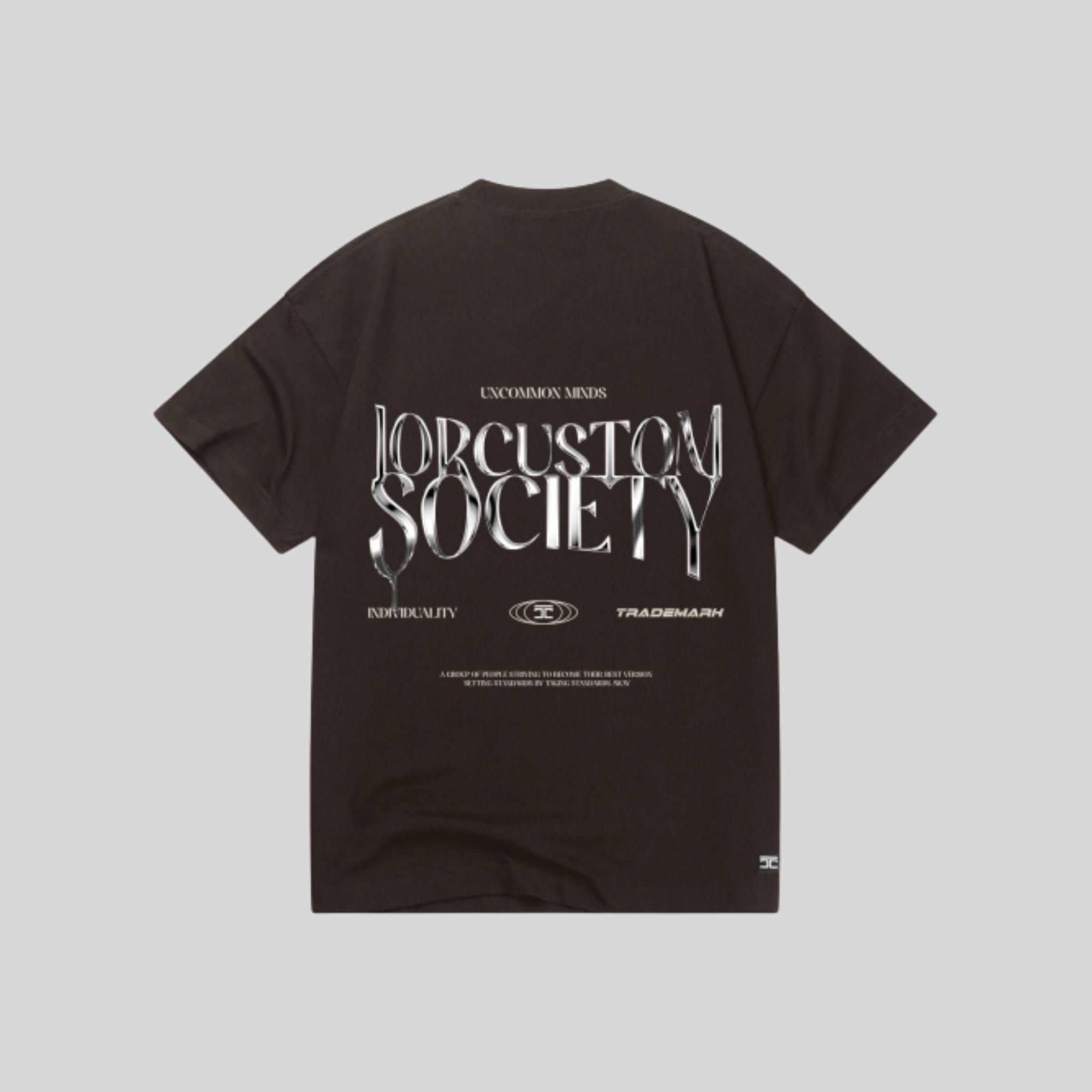 UNCOMMONMINDS LOOSE FIT T-SHIRT BROWN JORCUSTOM