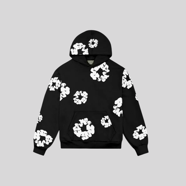 Denim Tears The Cotton Wreath Hoodie Black DENIM TEARS