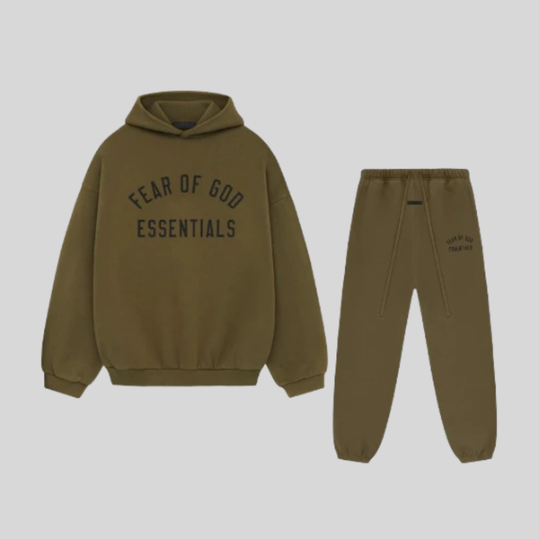 OLIVE GREEN JOGGER SET ESSENTIALS