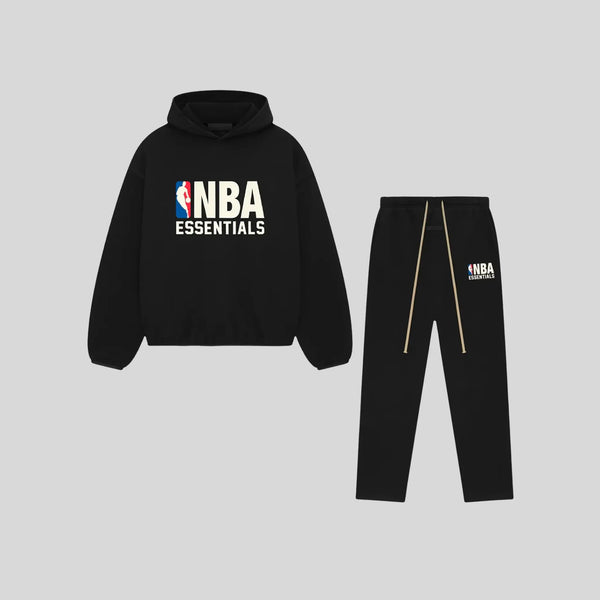 NBA BLACK & RED JOGGER SET ESSENTIALS