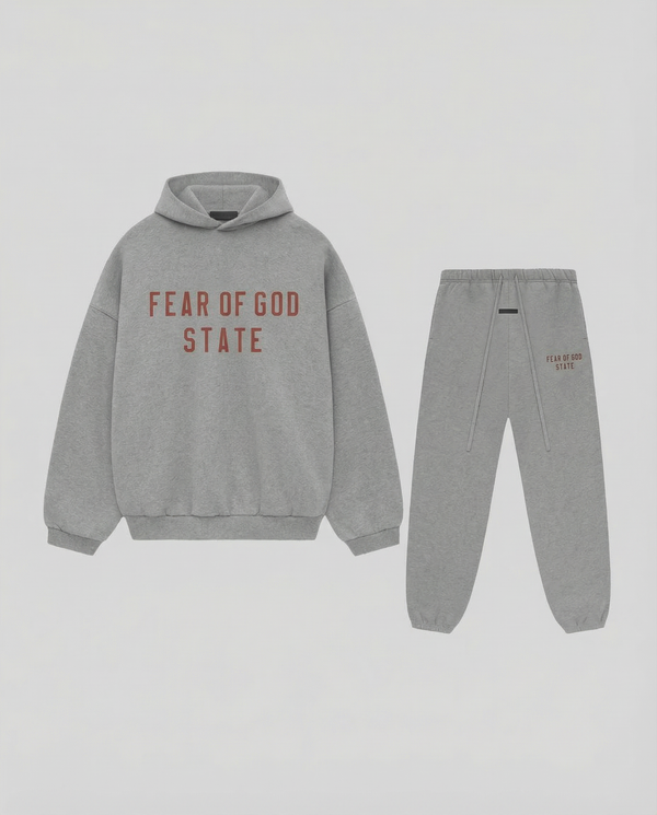 HEATHER GREY JOGGER SET