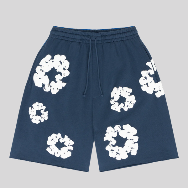 SHORT NAVY DENIM TEARS