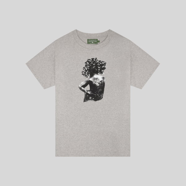 SRCA GRAPHIC 2 TEE GREY DENIM TEARS