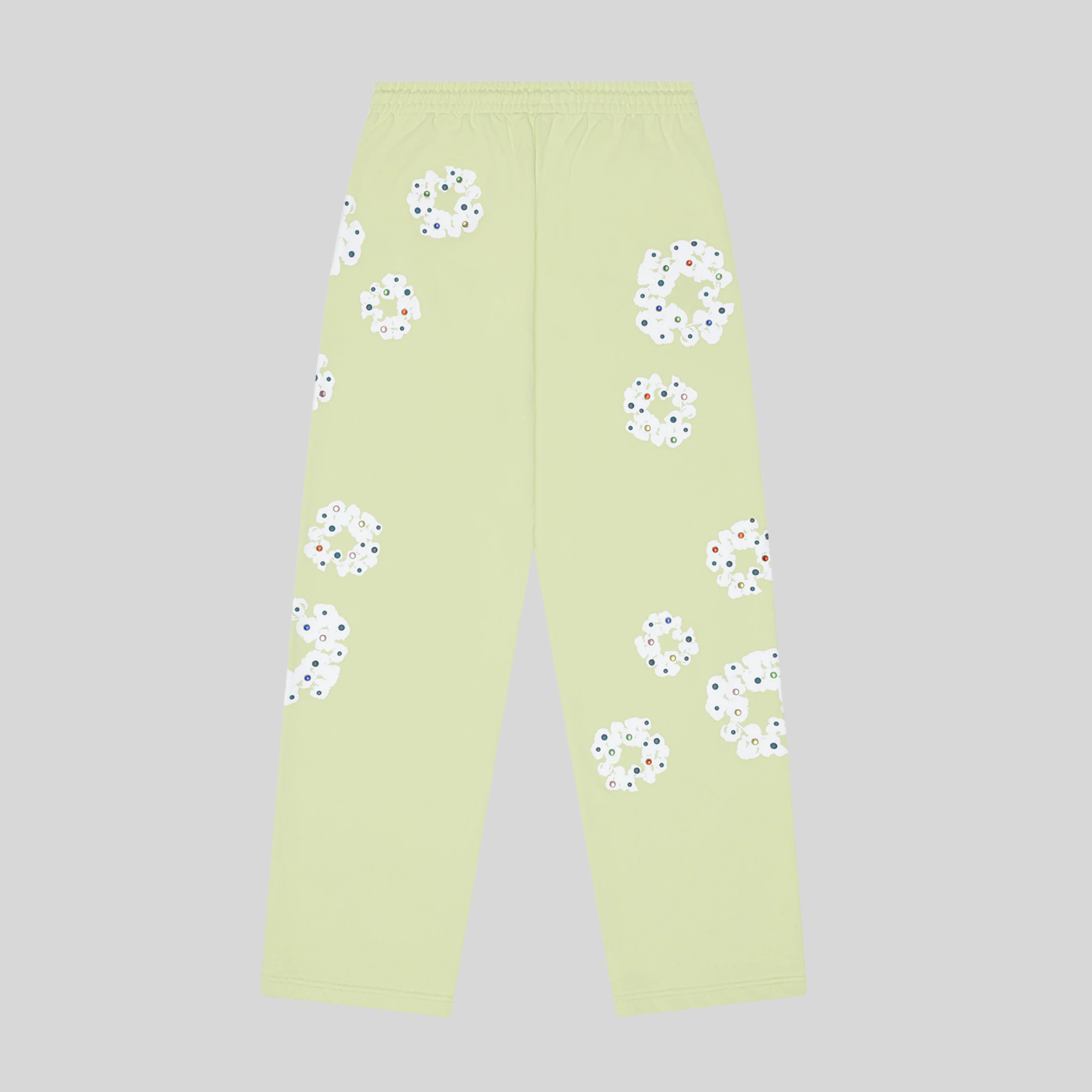 FW25 RHINESTONE SWEATPANTS - NEON GREEN DENIM TEARS