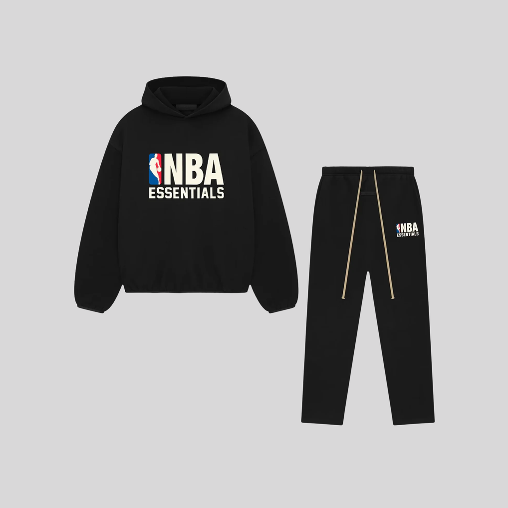 NBA BLACK & RED JOGGER SET